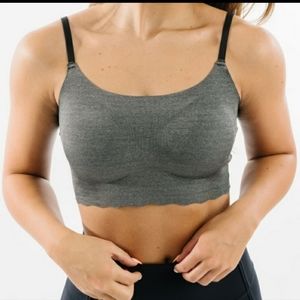 Zyia Active charcoal adjustable strap comfort sport bra size Large